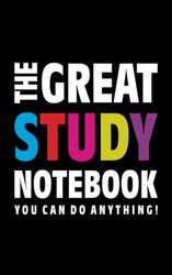 The Great Study Notebook (You can do anything!): (Black Edition) Fun notebook 96 ruled/lined pages (5x8 inches / 12.7x20.3cm / Junior Legal Pad / Nearly A5)