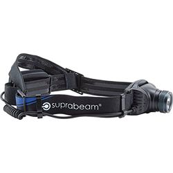 Suprabeam V3air Linterna frontal LED recargable de 650 lúmenes, sistema HyperFocus, IPX4, con Li-Po 1400 mAh 3,7 V, carga directa USB