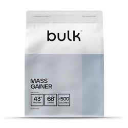 Bulk Gainer Prise De Masse, Shake protéiné en poudre, gainer, glutamine, Vanille, 1 kg, 7 Portions