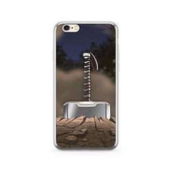 ERT GROUP Original Marvel Thor TPU Case for iPhone 6 PLUS, Liquid Silicone Cover, Flexible and Slim, Protective for Screen, Shockproof and Anti-Scratch Phone Case Silver