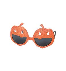 Creative 23574 Lunettes Halloween Citrouille avec paillettes Orange