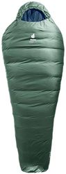 Deuter Orbit 0° EL Saco de Dormir de plumón, Men´s, Ivy-Ink, Talla ÚNICA