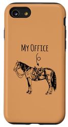 Custodia per iPhone SE (2020) / 7 / 8 My Office Horse Lover Present Equitazione Equitazione Equitazione