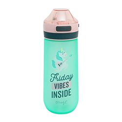 Mr. Wonderful WOA2212184EMZ1 drinkfles voor kinderen, uniseks, meerkleurig, standaard, Meerkleurig, Estandar