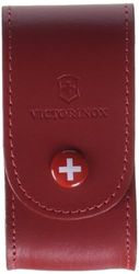 Victorinox Belt Pouch Leather, Accesorios, Funda para Navaja Multiuso Suiza, Bolsa chuchillo, cuero, rojo