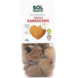 Corazones de trigo Sarraceno con sirope maiz bio 250g Sol Natural