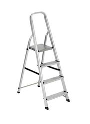 Scala alluminio Everest 4 gradini Per uso domestico e bricolage Portata max 150 kg.