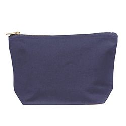 Fairtrade & Biologische Washbag, marineblauw, Fairtrade & biologische waszak