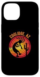 Coolidge Arizona USA Kokopelli Dancing Design vieilli Coque pour iPhone 14