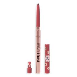Revolution Beauty, Delineador Voluminizador Pout Bomb, Larga Duración con Ácido Hialurónico & Vitamina E, Vegano & Libre de Crueldad, Rojo Cereza Oscura