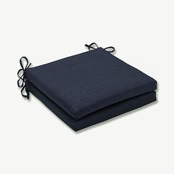 Kudde perfekt utomhus/inomhus rave indigo kvadratiska hörn sittdyna (set med 2) 20 in. L X 20 in. W X 3 in. D