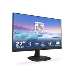 Philips 273V7QJAB/00 68 cm (27 inch) monitor (VGA, HDMI, 5 ms reactietijd, DisplayPort, 1920 x 1080, 60 Hz, met luidspreker) zwart