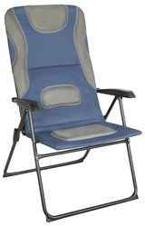 Homecall Chaise de camping pliable à dossier réglable et rembourré (Vert/noir)