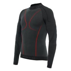 Dainese - Thermo LS Man,Maillot Térmico Esquí, Camiseta Interior Transpirable de Manga Larga,Negro/Rojo,Hombre