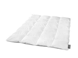 Traumnacht Base edredão, 90% de penas, 10% primaveras, para o inverno, branco, 155 x 220 cm