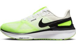 NIKE Air Zoom Structure 25, Basso Uomo, Bianco Nero Volt Phantom, 44.5 EU