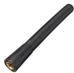 Jurmann Trade GmbH Antenne de toit 18 cm - Courte DIN - Pour réception de FM, AM, DAB, GPS, GSM - Avec 3 adaptateurs filetés M4 M5 M6