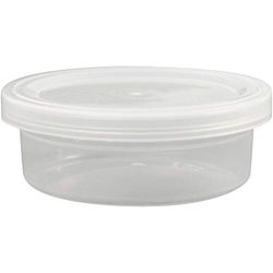 Lot de 20 pots en plastique avec couvercle, H : 24 mm, D : 68 mm, 45 ml