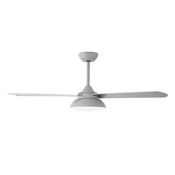 Eden pulse Grijze ventilator, 3 vleugels, grijs/beuken, 24 W, 2950 lm, geïntegreerde led, afstandsbediening, 35,6/47 x 132 x 132 cm