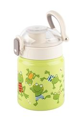 Sigikid Gourde en acier inoxydable, 400 ml, motif grenouille