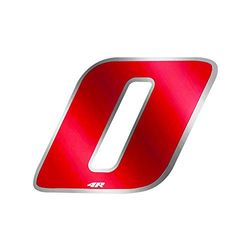 Quattroerre Racing Number 0 Anodized Mini, Red