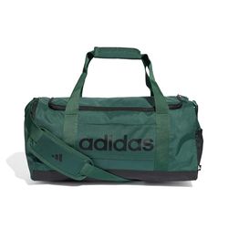 adidas Essentials Linear Duffel Bag, Borsone Unisex-Adulto, Collegiate Green/Black, S
