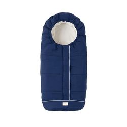 Nuvita 9545 Junior City Universele voetenzak voor kinderwagens, perfect voor kinderen van 6 tot 36 maanden (100 cm), fluwelen stof en maximaal comfort voor je baby tot -10 °C, blauw