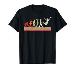 Divertente frisbee evoluzione dell'uomo vintage retrò donne Maglietta