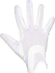 HKM Grip Mesh, Guanti Unisex Adulto, Bianco, Taglia Unica