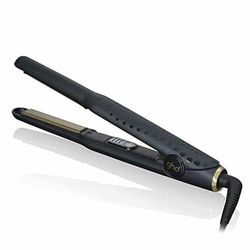 ghd - Lisseur ghd Mini - Fer à lisser professionnel (Noir) - Lissage précis - Plaques 40% plus fines - Sans chaleur extrême - Des cheveux 50% plus brillants - Idéal cheveux courts, franges