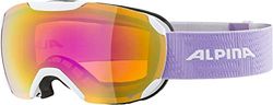 ALPINA Unisexe - Adulte, PHEOS S Q-LITE Lunettes de Ski, white-lilac matt, One Size