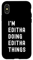 Sono Editha Que Fa Cose di Editha Custodia per iPhone X/XS