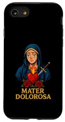 Our Lady Seven Sorrows Immaculate Heart Latin Design Case for iPhone SE (2020) / 7 / 8