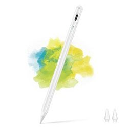YLSCI Lápiz Capacitivo para iPad, lápiz óptico de Alta precisión, Compatible con iPad Pro (11"/12,9"), iPad Air 3ª y 4ª generación, iPad 6th/7th/8th Gen, iPad Mini 5th Gen, E07 (Color Blanco)