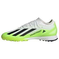 adidas Unisex X Crazyfast.3 Voetbalschoenen (Turf), Ftwr Witte Kern Zwarte Lucide Citroen, 44 2/3 EU