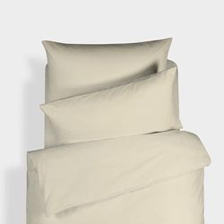 Bianca Plain Dyed Cream Parure Påslakan 140x220+60x70