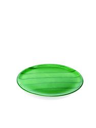 Zafferano Striche Set 2 Piatti Pizza, Fatti e Decorati a Mano, Stoneware, Diametro 33 cm, Verde