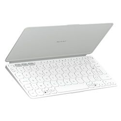 Logitech Keys-to-Go 2, Clavier Bluetooth Portable pour Tablette avec Coque intégrée, Clavier sans Fil Ultra-Mince pour Windows, Android, Linux, iPad, iPhone, Mac, Apple TV, Français AZERTY-Gris Clair