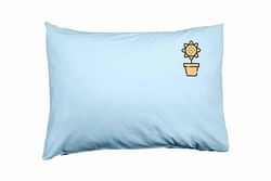 Bona Basics, Housse de Coussin décorative Décoration de la Maison pour canapé, Cafétéria, Taille: 50x35 cm, Couleur: Bleu Clair