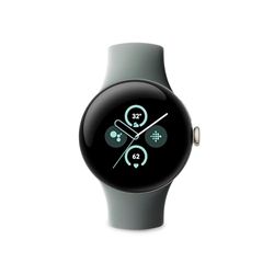 Google Pixel Watch 2 da Fitbit e Google - Monitoraggio battito cardiaco, Gestione stress, Funzionalità di sicurezza - Smartwatch Android - Cassa in alluminio - Cinturino sportivo grigio verde - Wi-Fi