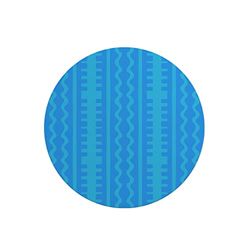 Questo Casa, Ronde digitaal bedrukte muismat, antislip onderkant, voor kantoor en thuis, diameter: 22 cm