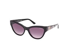 GUESS Womens GUESS GU0011201B56 DAMES UV BESCHERMDE INJECTED ZONNEBRIL zonnebril, glanzend zwart, 56 mm, Zwart, 56MM