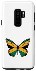 Coque pour Galaxy S9+ Papillon vert et orange