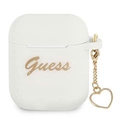 Guess GUA2LSCHSH - Custodia per AirPods, in silicone, collezione Charm