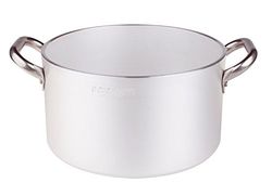 Pentole Agnelli ALMR110440 Casserole cylindrique à rayonnement élevé, Aluminium Professionnel 5 mm, 40 cm