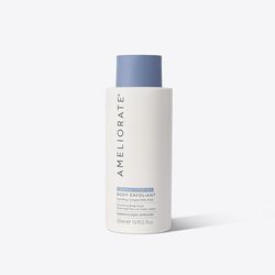 AMELIORATE Transforming Body Exfoliant 500ml for Keratosis Pilaris (KP), Bumpy & Dry Skin | Dual-Action AHA & Bamboo Scrub | Hydrating & Smoothing | Dermatologist Approved