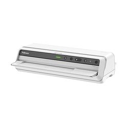 Fellowes plastificatrice a caldo Venus A3, formato A3, fino a 250 micron, per ufficio, riscaldamento rapido, con retromarcia e modalità riposo, colore bianco, incluso starter pack di 10 pouches