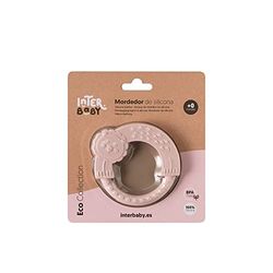 Roze siliconen bijtring voor baby's