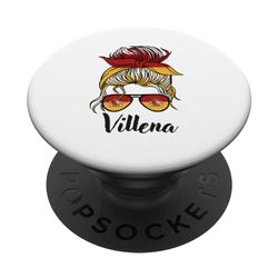 Villena Girl, Bandera España España PopSockets PopGrip Intercambiable