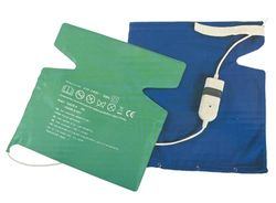 Almohadilla cervical eléctrica 60W 38x40cm, alivia dolores musculares y proporciona calor terapéutico para la relajación.